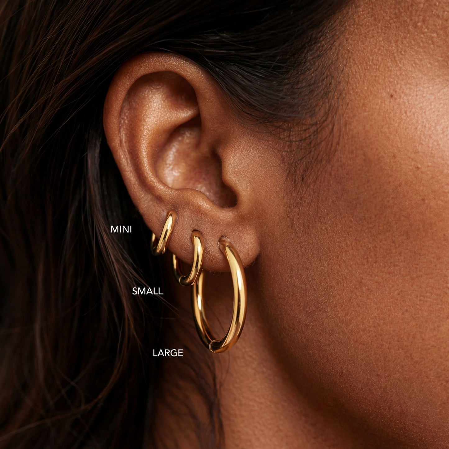 Thick Hoop Earrings