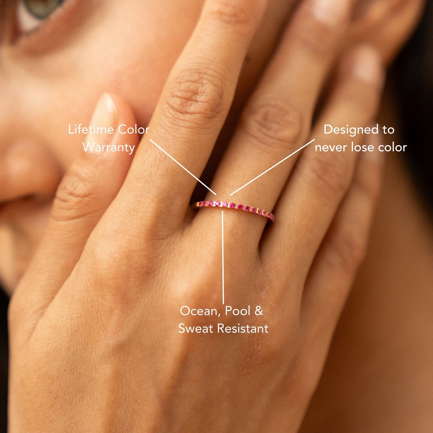 “Bordeaux” Thin Ring