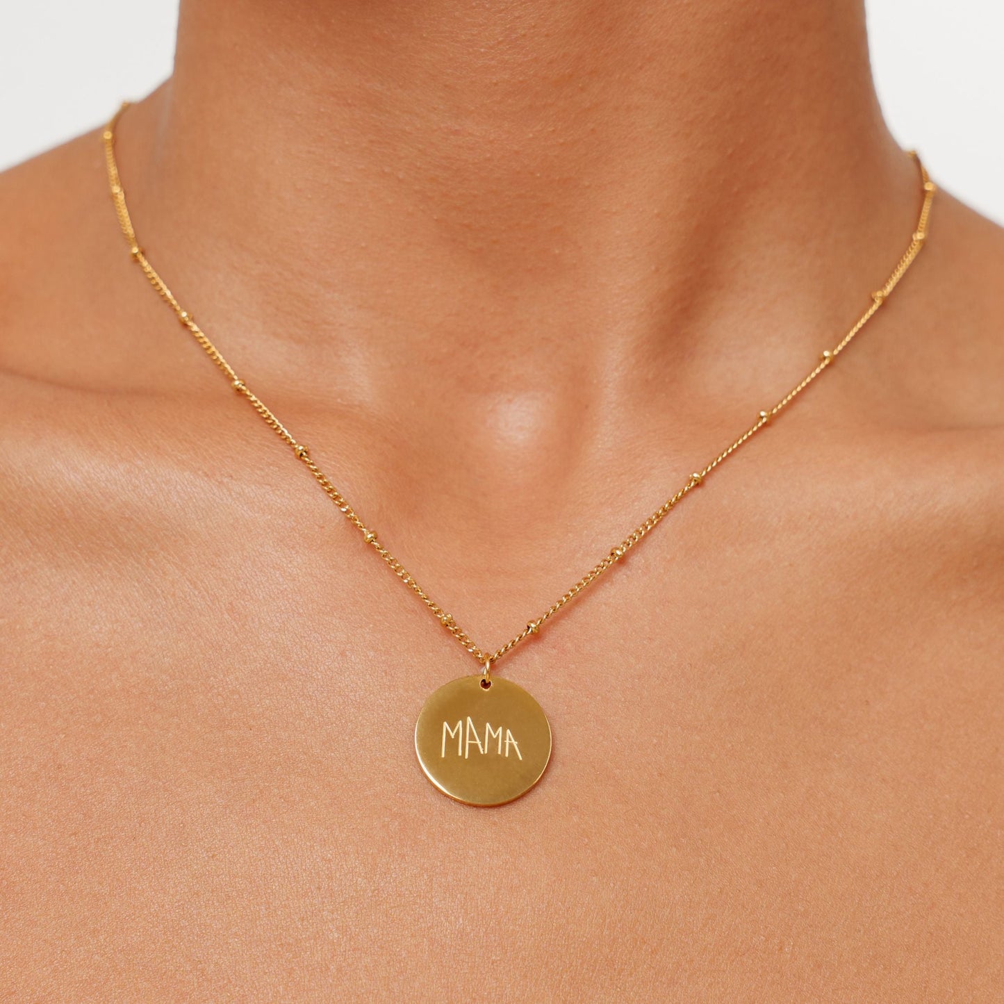 Drawing Disc Necklace