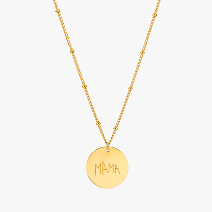 Drawing Disc Necklace