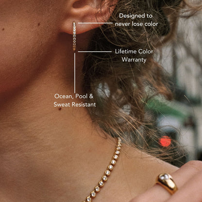 Large Pavé Hoops