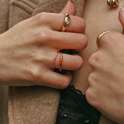 “Bordeaux” Thin Ring