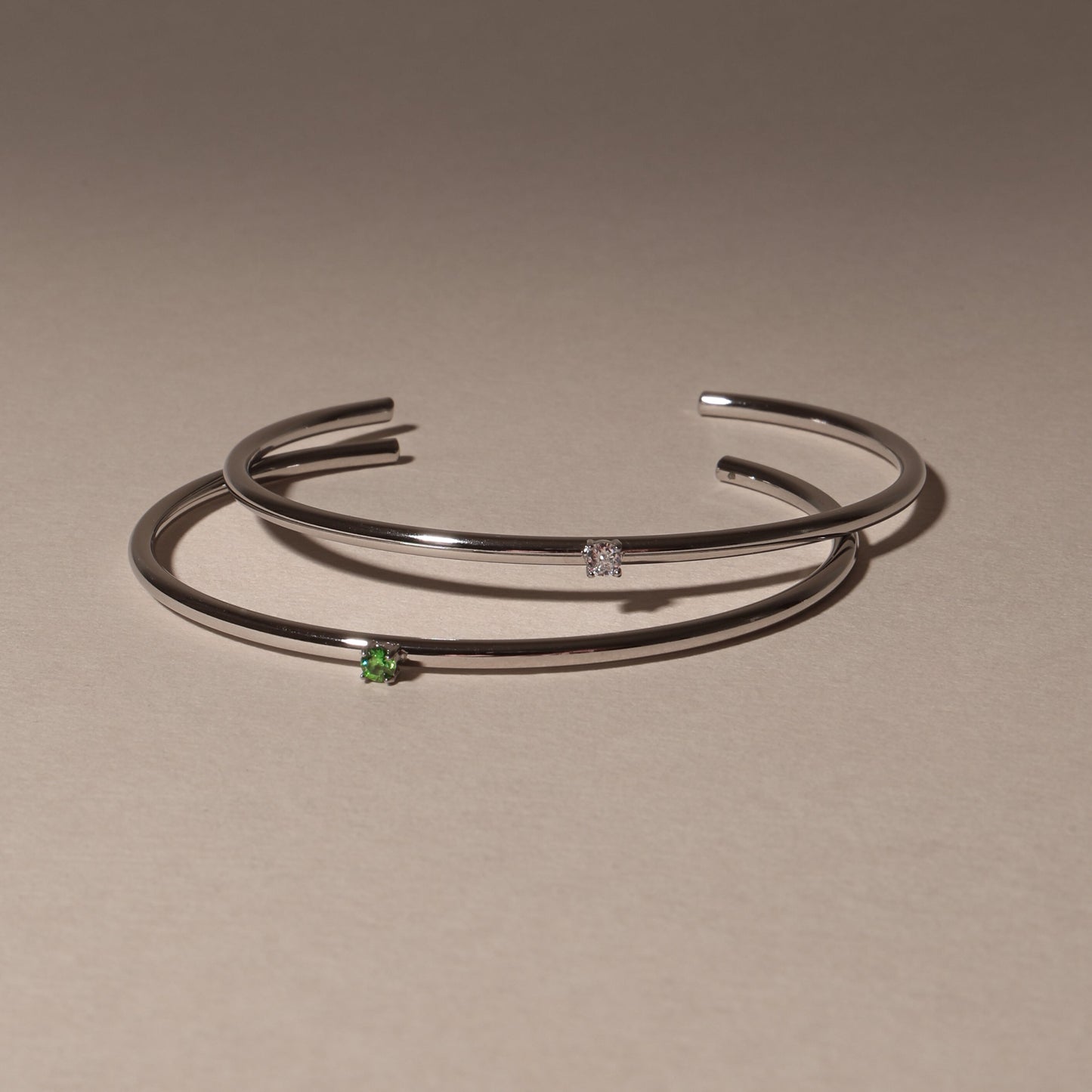 Thin Emerald Cuff