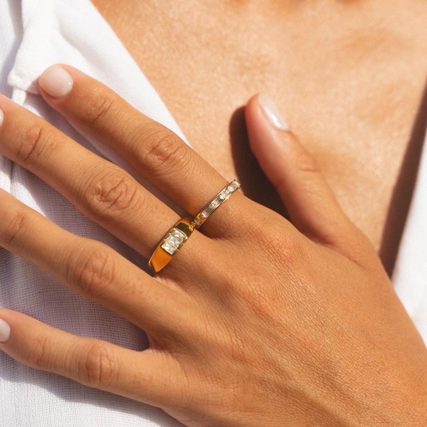 Baguette Signet Ring