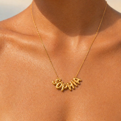 Bubble Name Necklace