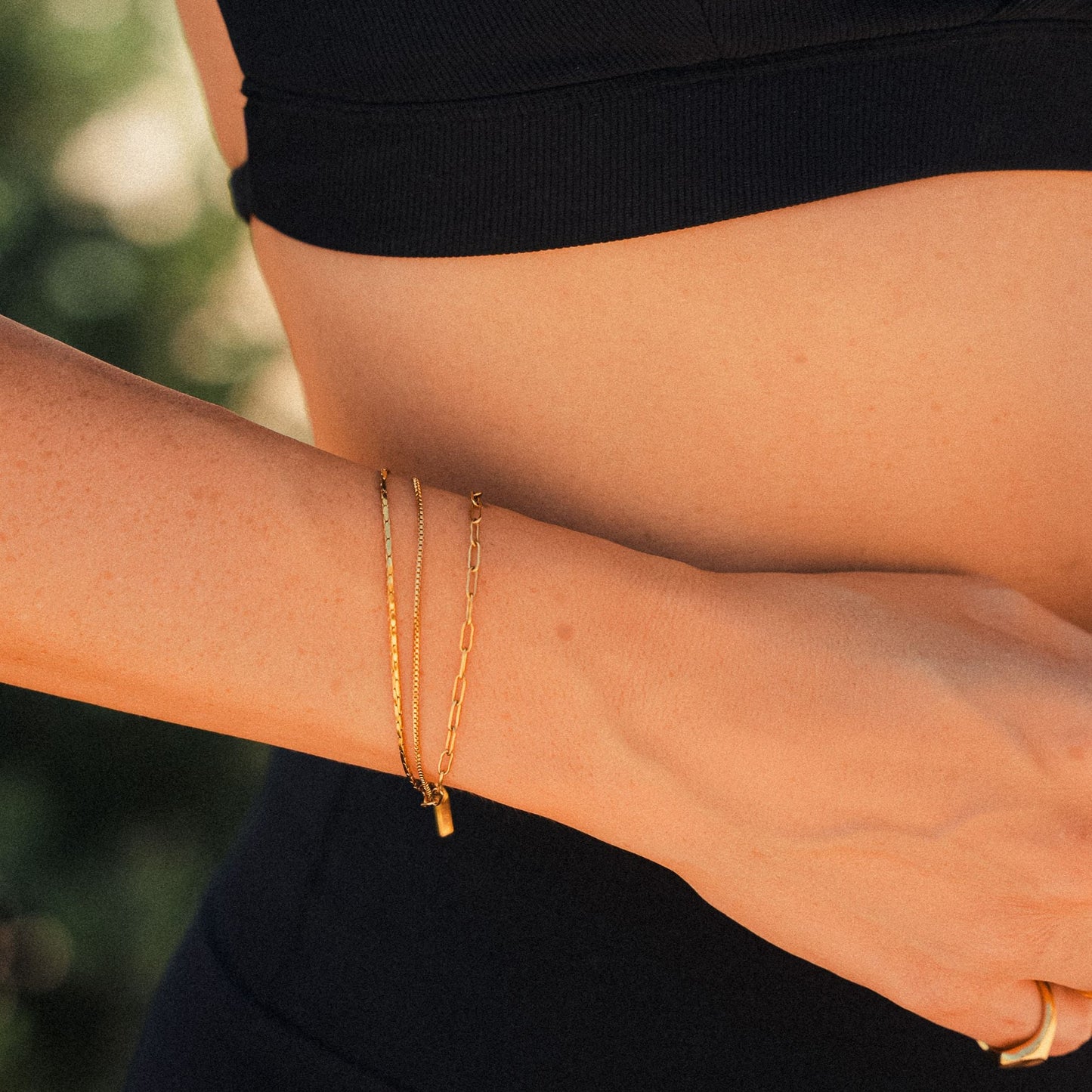 Golden Layered Bracelet