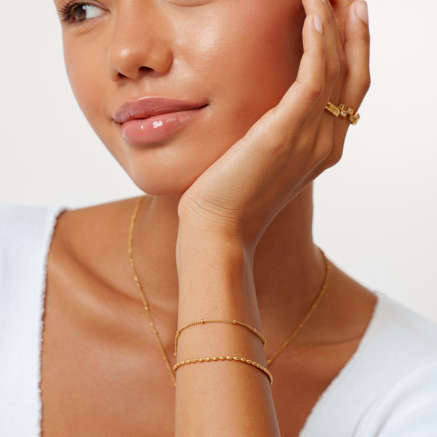 Layered Pebble Bracelet