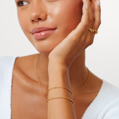 Layered Pebble Bracelet