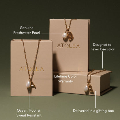 Initial & Pearl Necklace
