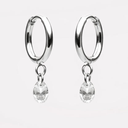 Rosé Drop Earrings