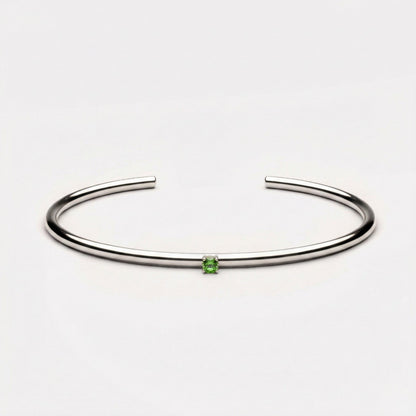 Thin Emerald Cuff