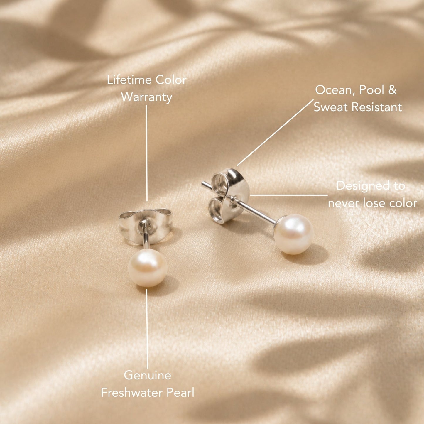 Pearl Stud Earrings