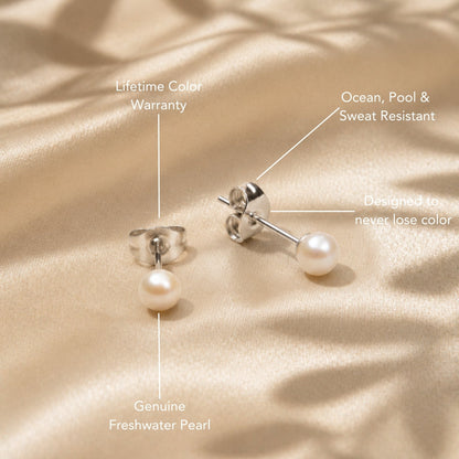 Pearl Stud Earrings