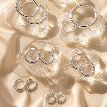 Thick Hoop Earrings