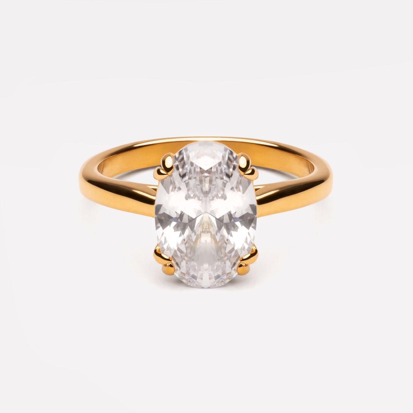 Oval Solitaire Ring